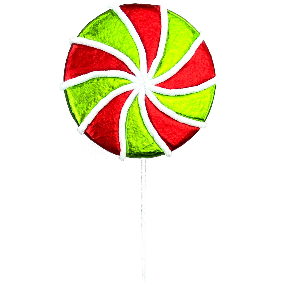 26" Lollipop Spray in Red/White/Green