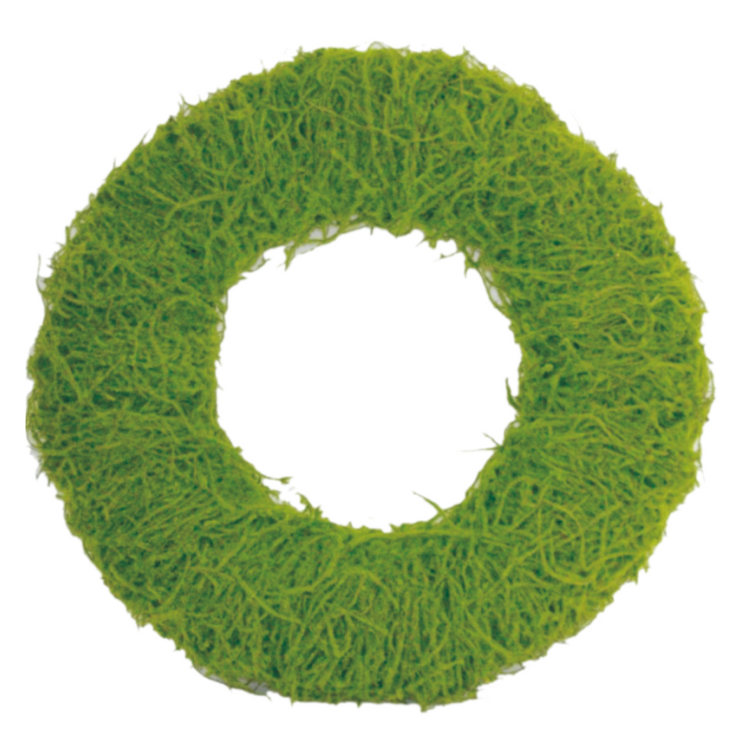 18" Round Green Moss Wreath