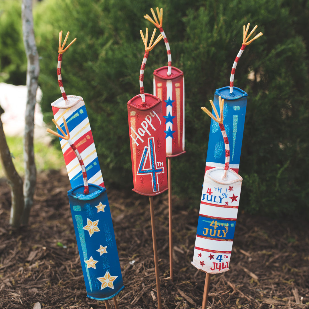 Round Top Collection Metal Firecracker - Choice of 1 design