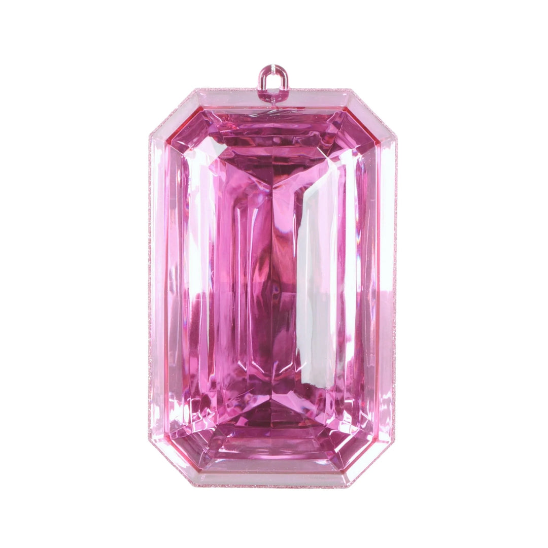 Farrisilk 8" Rectangle Jewel - Gem in Pink