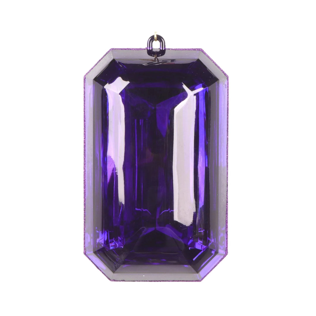 Farrisilk 8" Rectangle Jewel - Gem in Purple