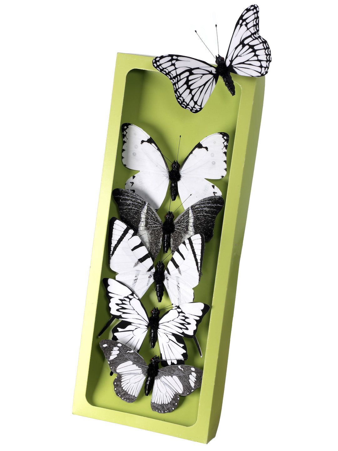 Regency 4.25" White Fabric Butterflies - Box of 6