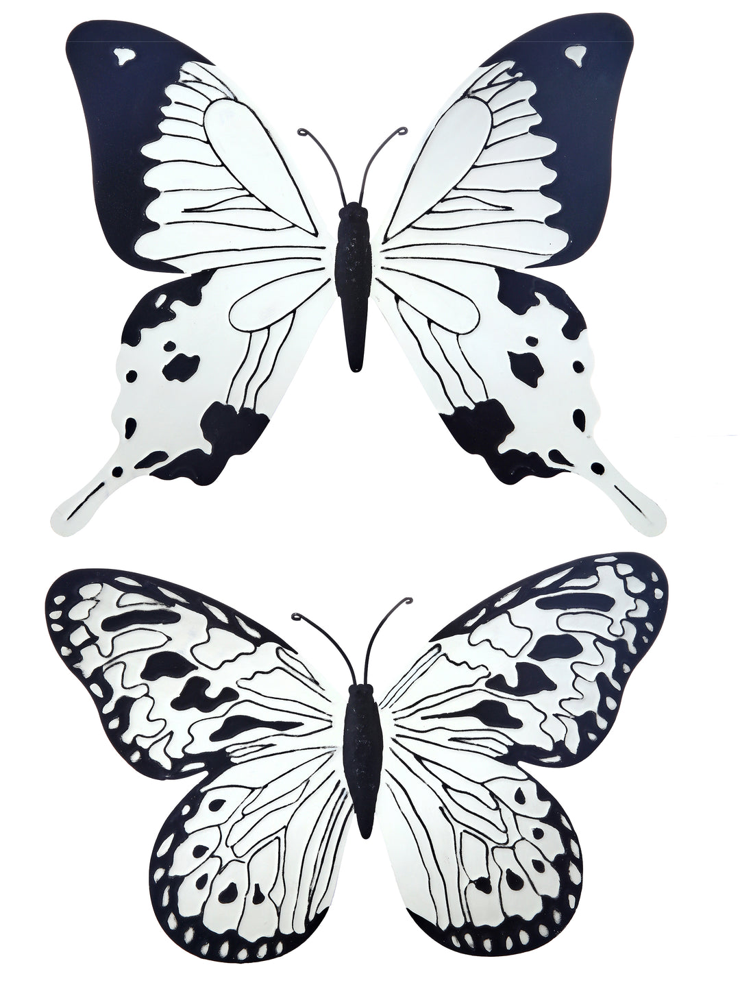 Regency 19.5" Metal Butterfly in Black/White - choice of 1 style
