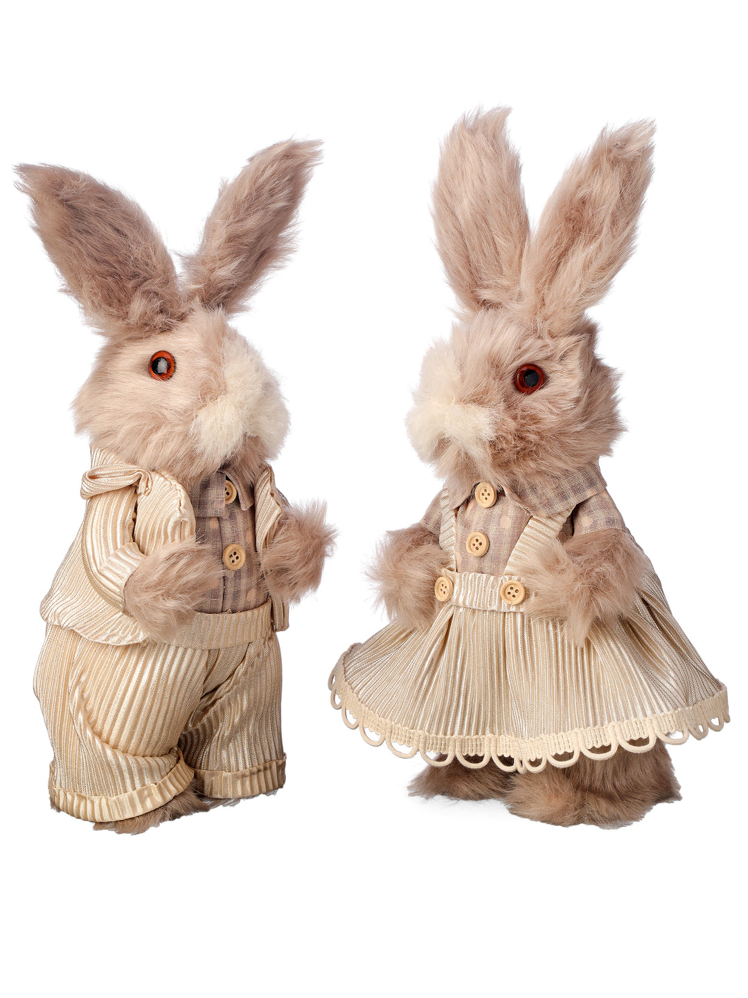 Regency 12" Taupe Furry Dressed Easter Bunny - Choice of 1