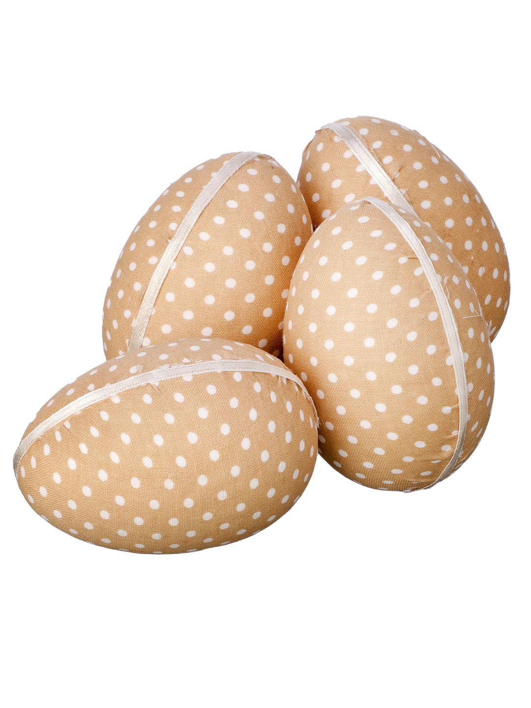 Regency 3" Polka Dot Eggs - Set of 4 in Taupe Grey