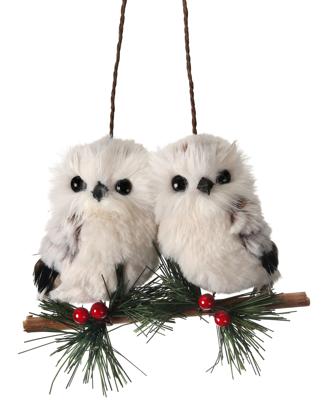 Regency 6" Mountain Grey Owl Couple Ornament
