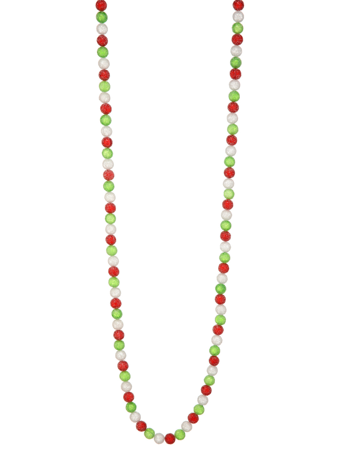 Regency 6' Sugared Candy Ball Garland in Red/White/Green