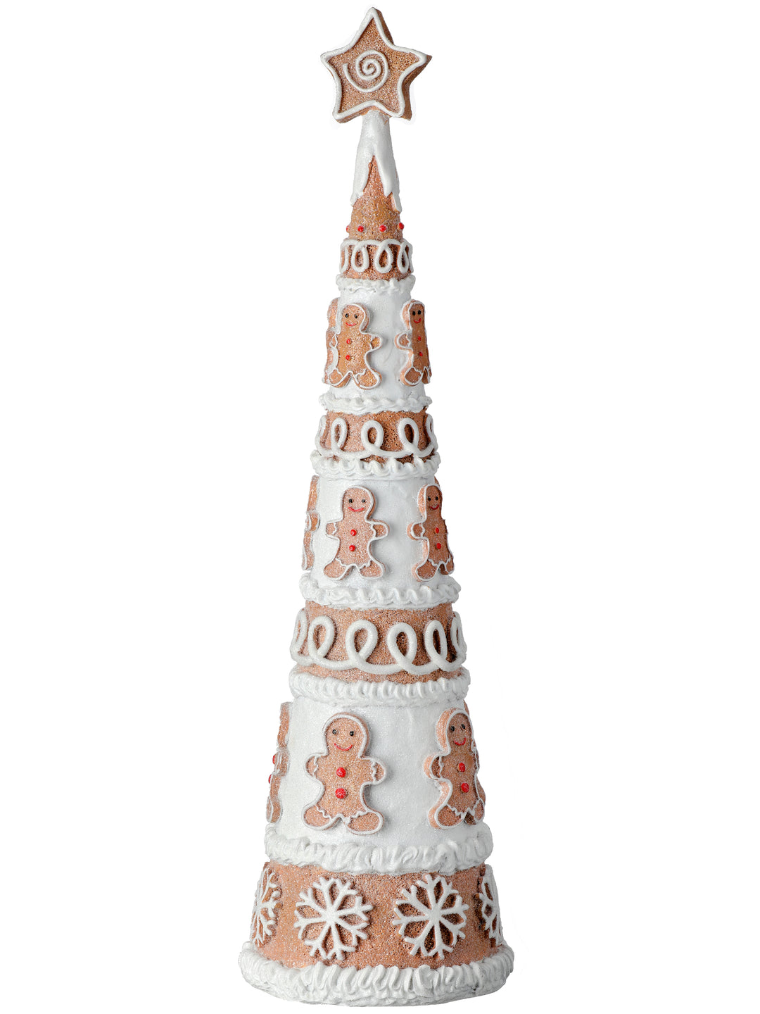 Regency 15" Resin Frosted Gingerbread Cone Tree