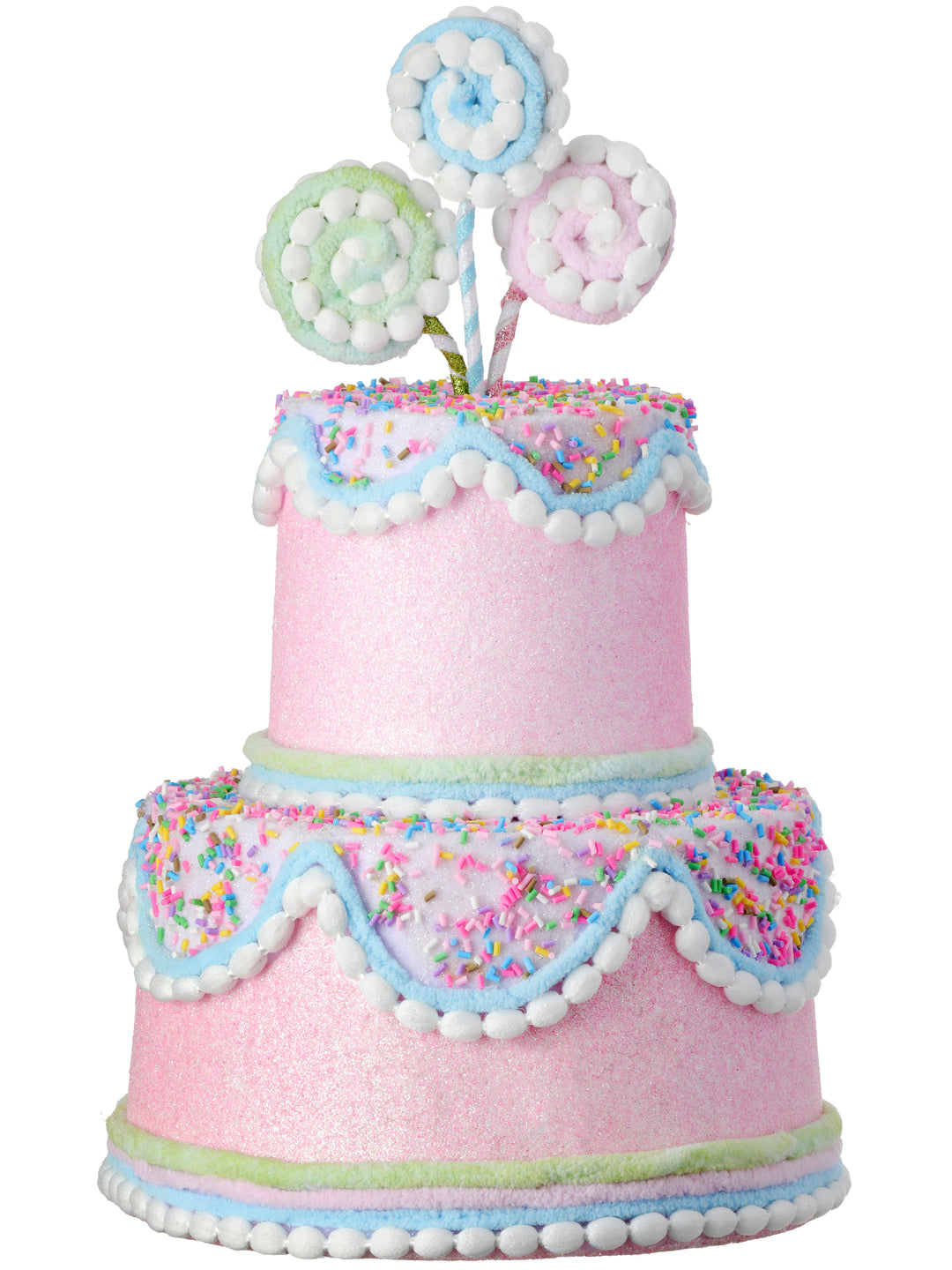 Regency 13" Pastel Candy Decorated Cake in Pink/Mint