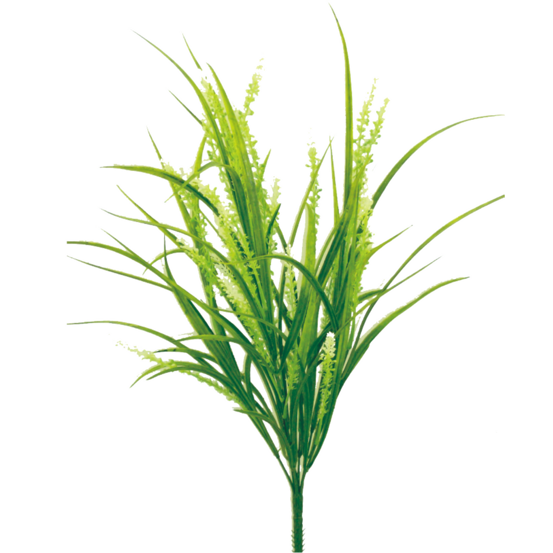 21" Plastic Rice Grass Bush