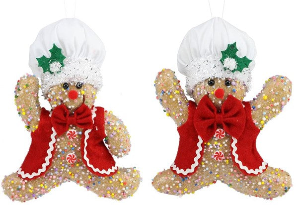 9" Icy Gingerbread Chef - Choice of 1 Style