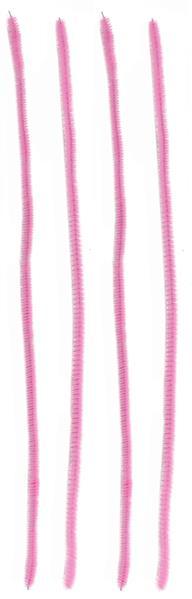 12"L X 6mm Chenille Stems- Pink - 100 Count
