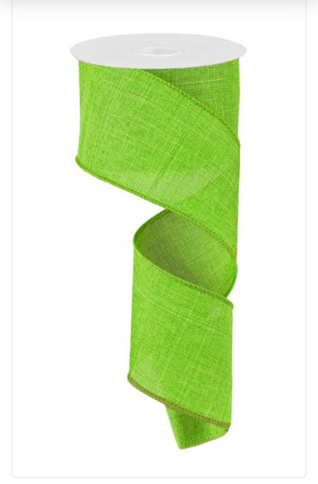 2.5"X10Yd Royal Burlap- Fresh Green Wired Ribbon